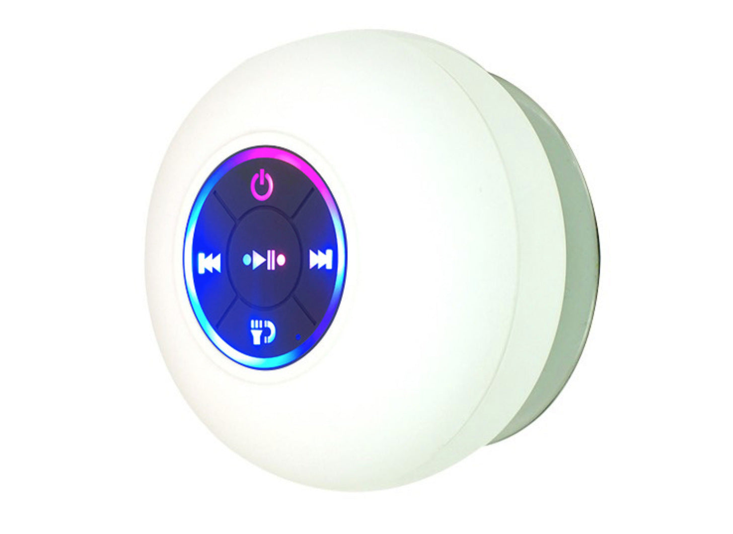BTS07 Waterproof Bluetooth Speaker with Suction Cup & LED Light – Shower & Outdoor Audio