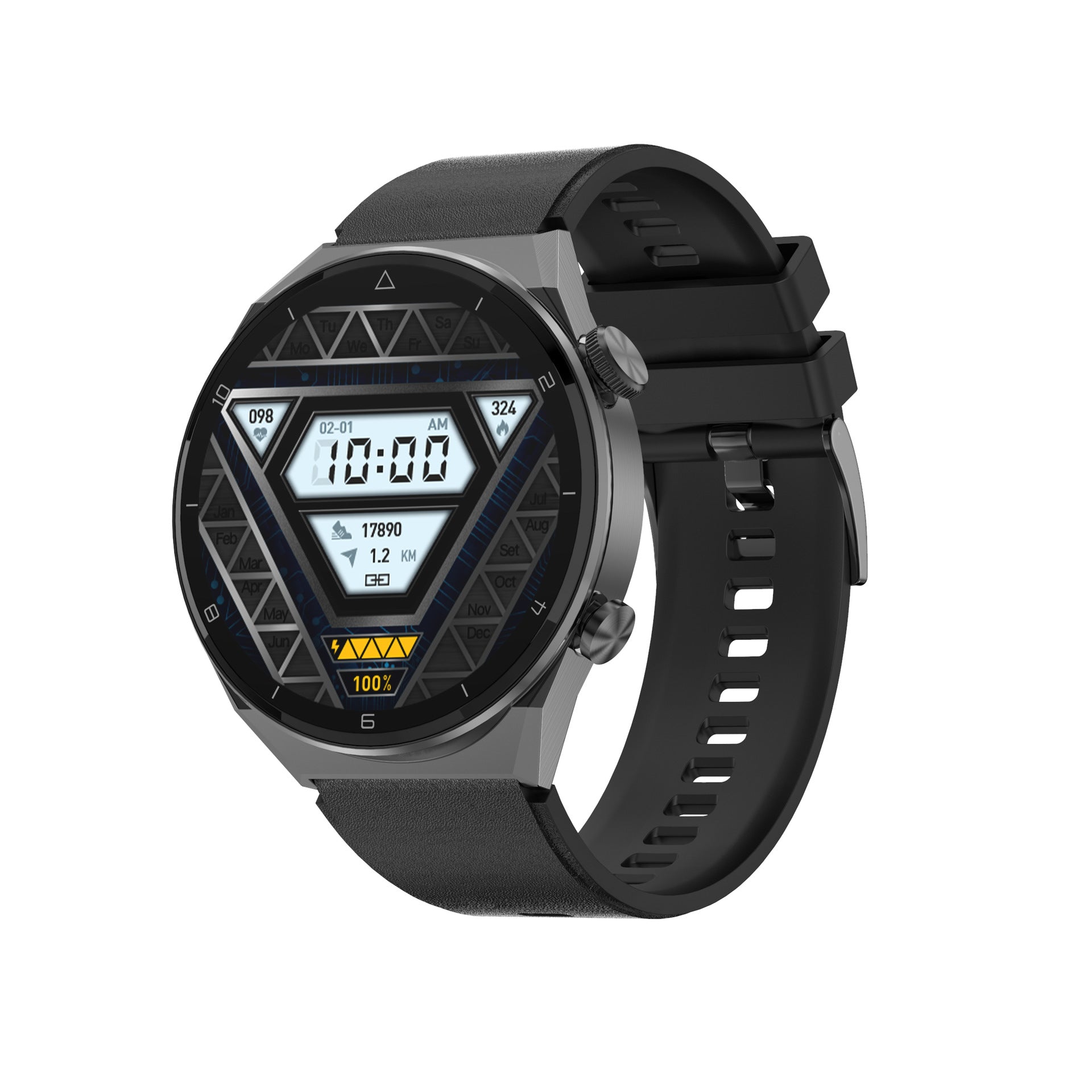 DT3 Series Fashion Metal Smart Watch - Business & Sports Health Tracker