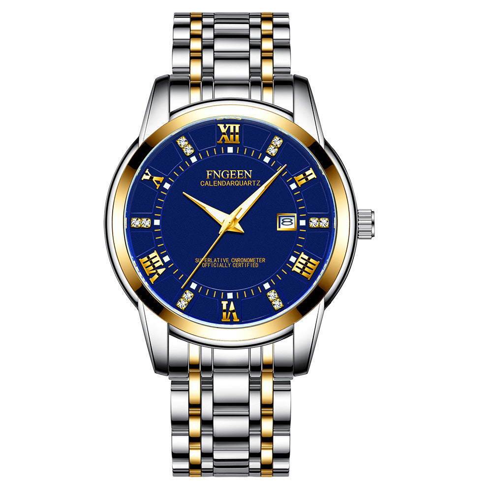 Men's Ultra-Thin Waterproof Quartz Watch - Calendar Business Casual Wristwatch