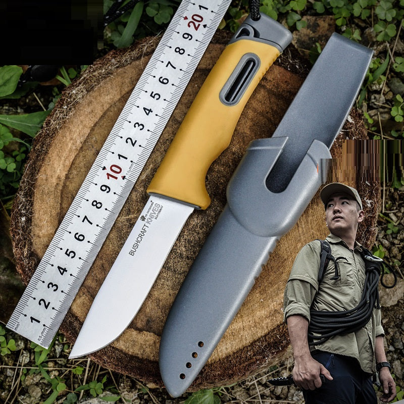 Outdoor Survival Knife – 5Cr15MoV Steel, Self-Defense & Camping