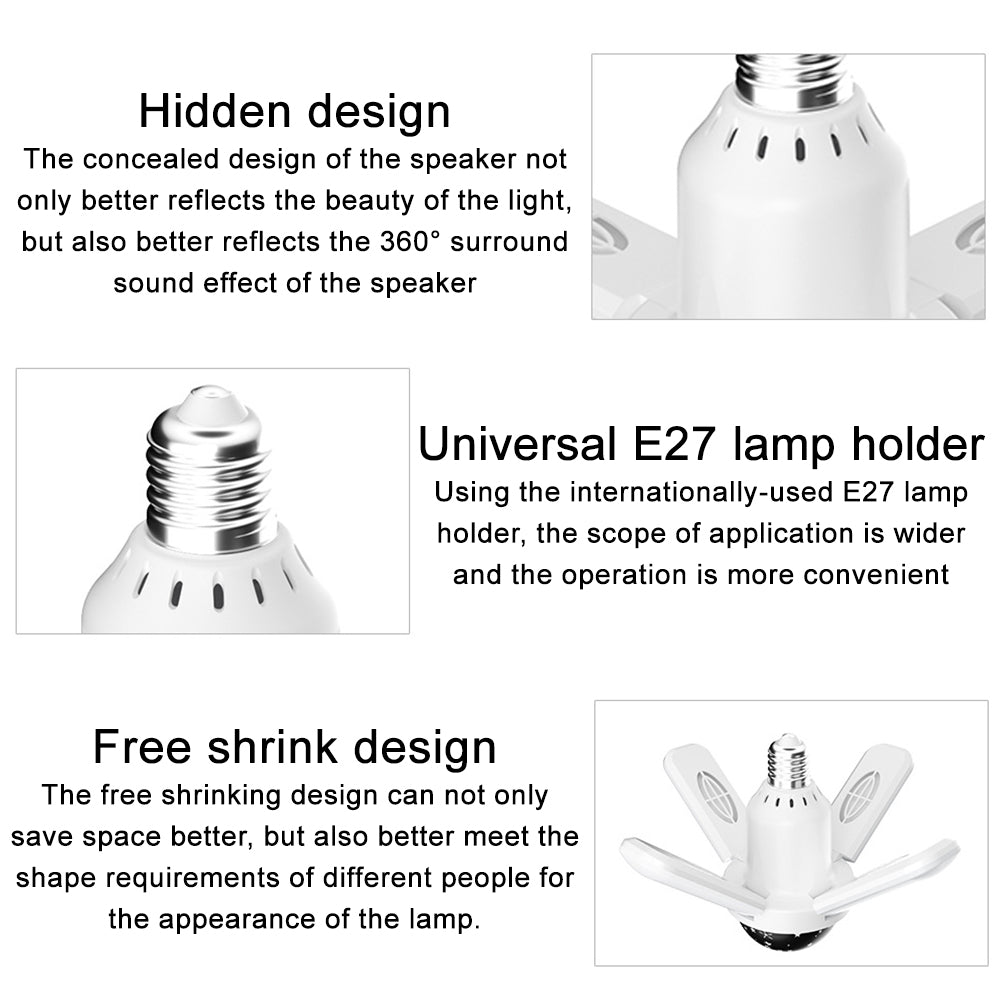 Colorful Music Bulb Bluetooth Speaker – LED Atmosphere Lamp with Wireless Audio