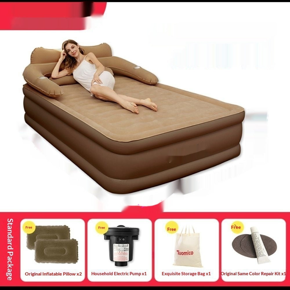 Portable Folding Inflatable Bed with Heightened Backrest – Nap Anywhere
