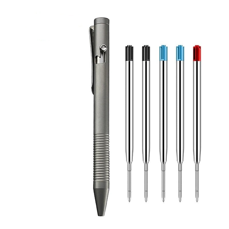 Titanium Alloy Tactical Pen – Camping & Self-Defense