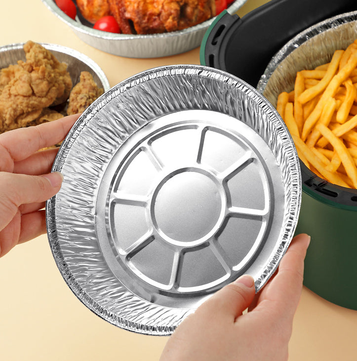 Air Fryer Tin Foil Tray – Disposable Aluminum Baking Liners