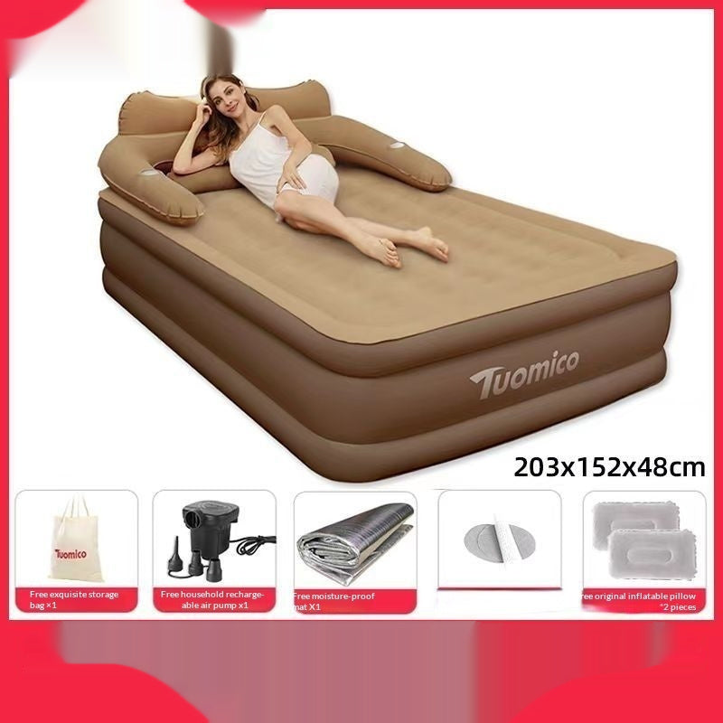 Portable Folding Inflatable Bed with Heightened Backrest – Nap Anywhere
