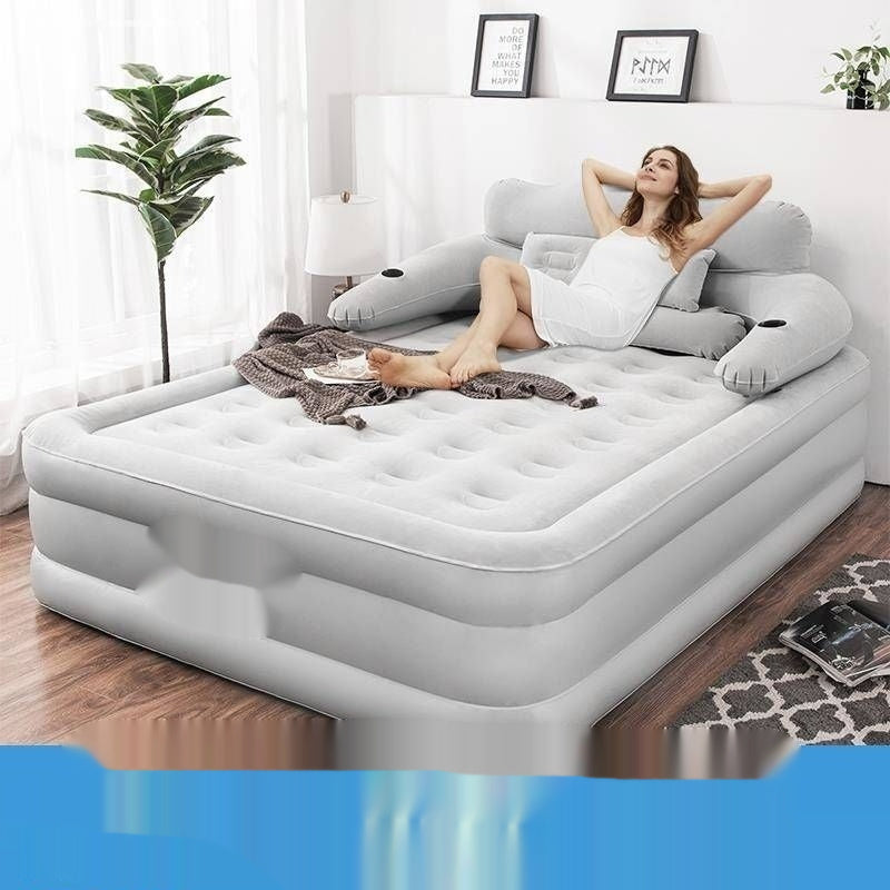 Portable Folding Inflatable Bed with Heightened Backrest – Nap Anywhere