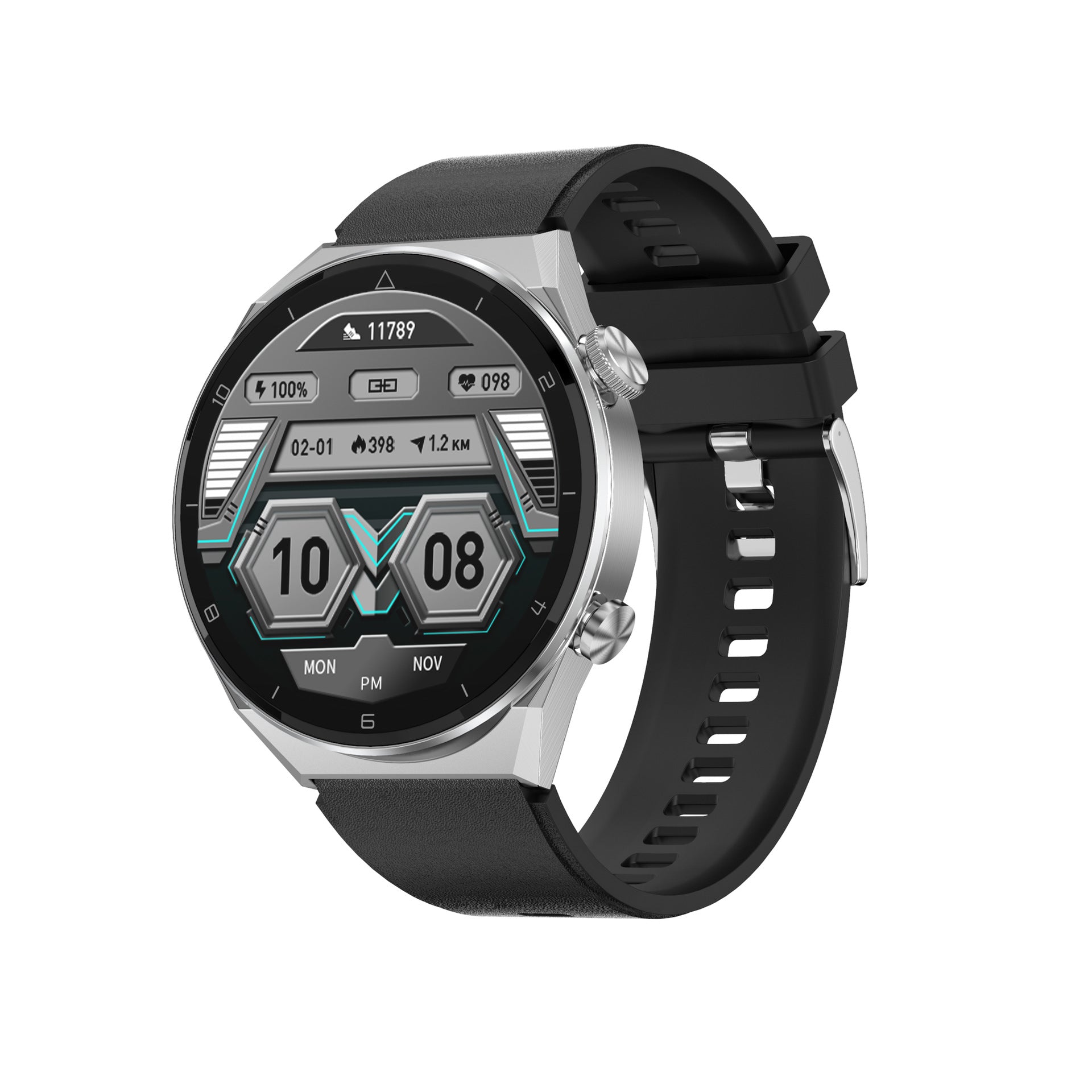 DT3 Series Fashion Metal Smart Watch - Business & Sports Health Tracker