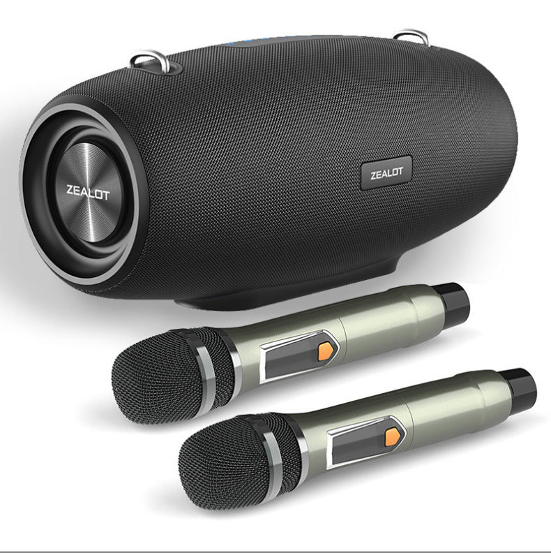 60W Bluetooth Karaoke Speaker System with Wireless Microphones