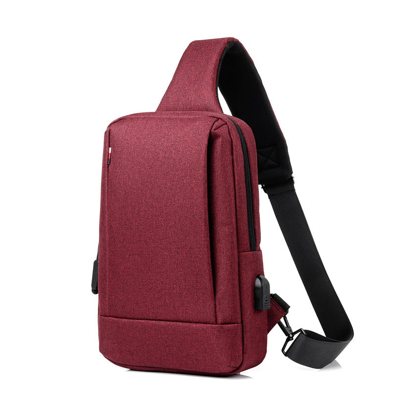Men's Urban Oxford Crossbody Sling Bag - Waterproof Chest & Shoulder Backpack