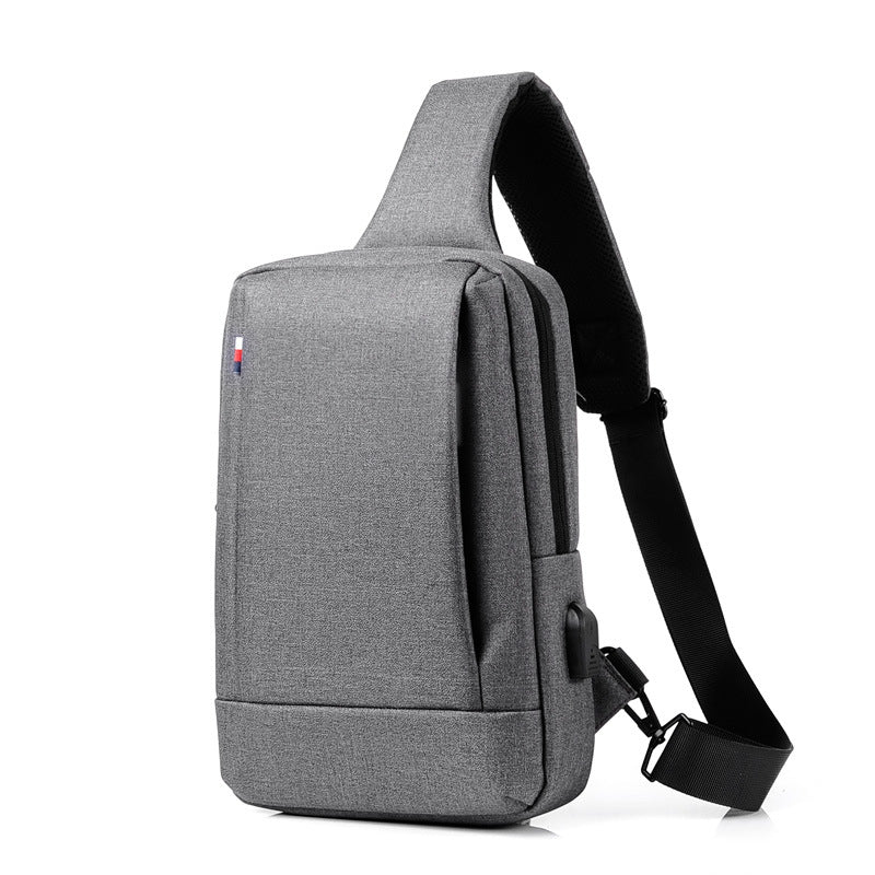 Men's Urban Oxford Crossbody Sling Bag - Waterproof Chest & Shoulder Backpack