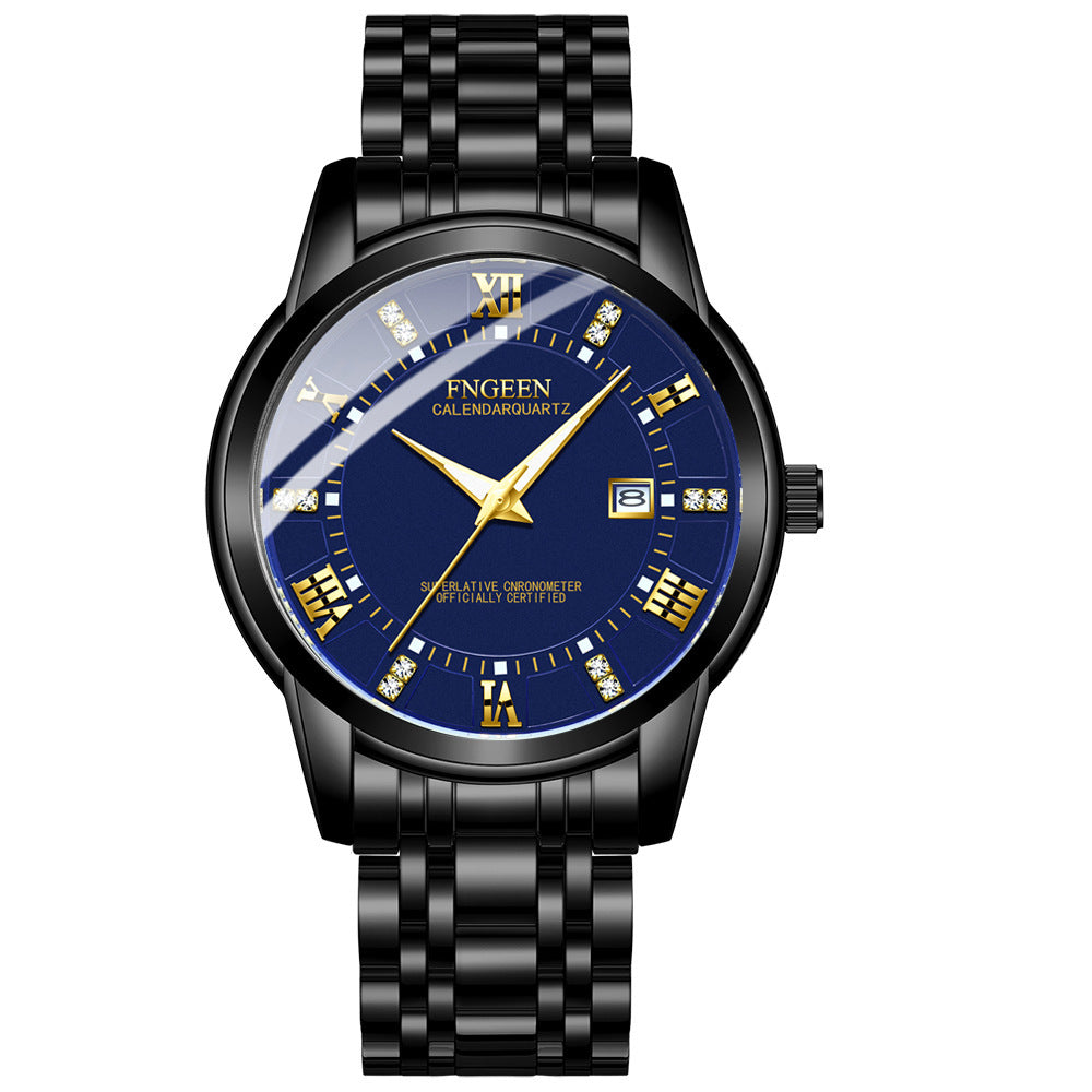 Men's Ultra-Thin Waterproof Quartz Watch - Calendar Business Casual Wristwatch