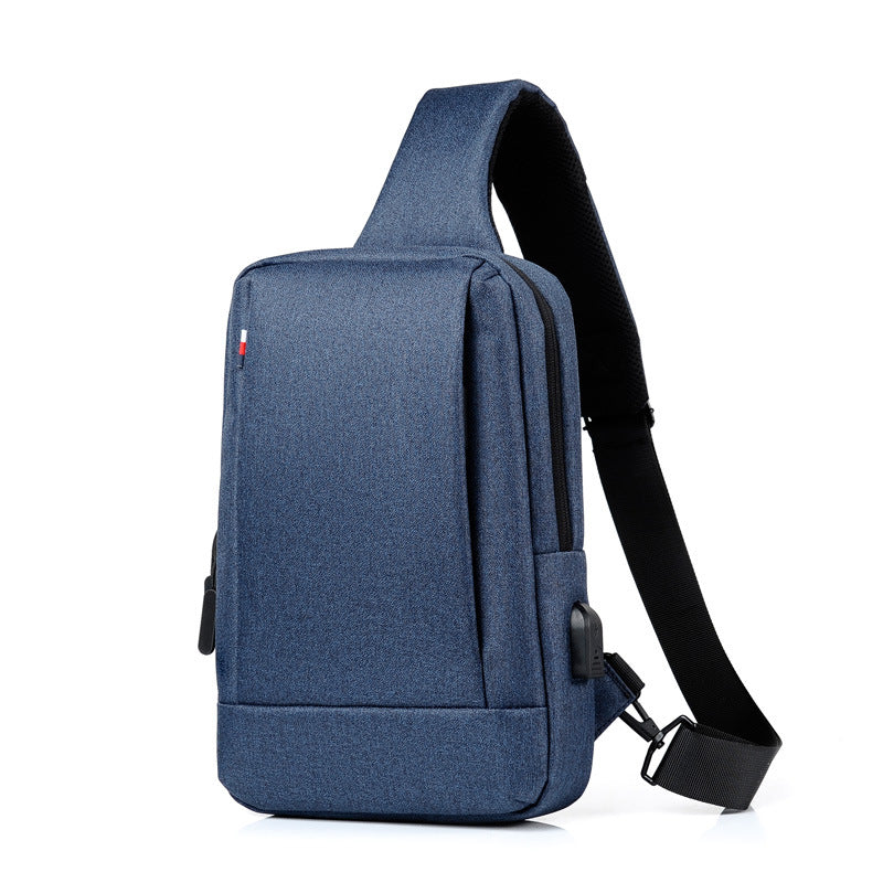 Men's Urban Oxford Crossbody Sling Bag - Waterproof Chest & Shoulder Backpack