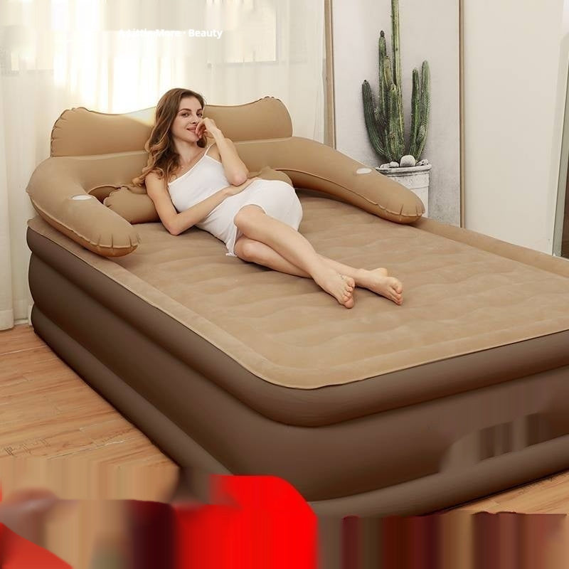 Portable Folding Inflatable Bed with Heightened Backrest – Nap Anywhere