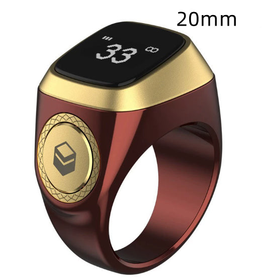 Muslim Smart Ring with Digital Tasbih Counter - Bluetooth Zikr Ring