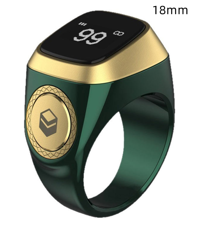 Muslim Smart Ring with Digital Tasbih Counter - Bluetooth Zikr Ring
