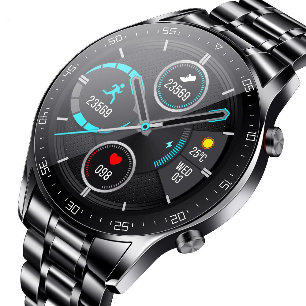 Fashion Steel Band Business Smart Watch - Bluetooth Calling & Health Monitoring
